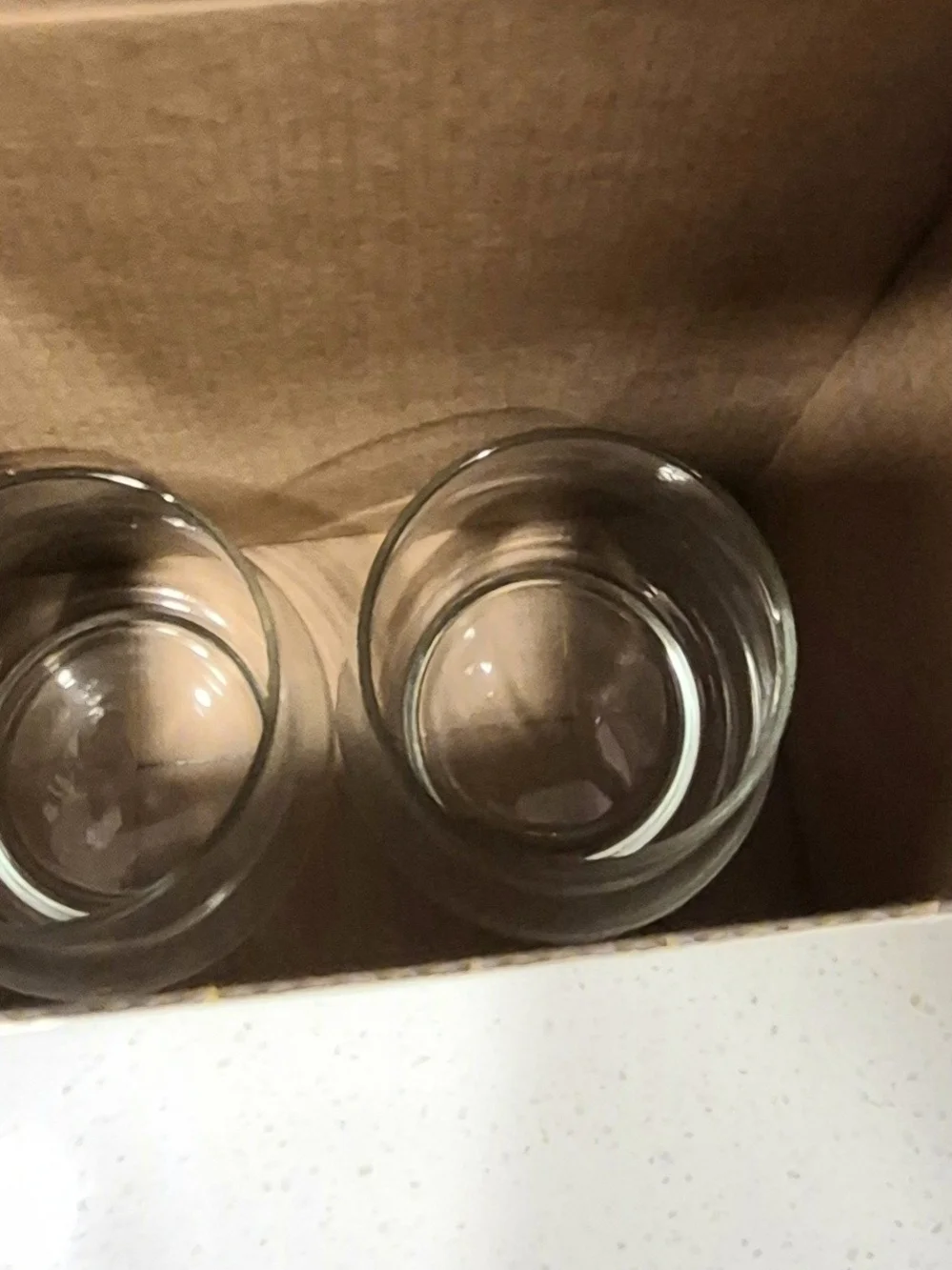 Clear Glassware Set - 4 Clear Drinking Glasses